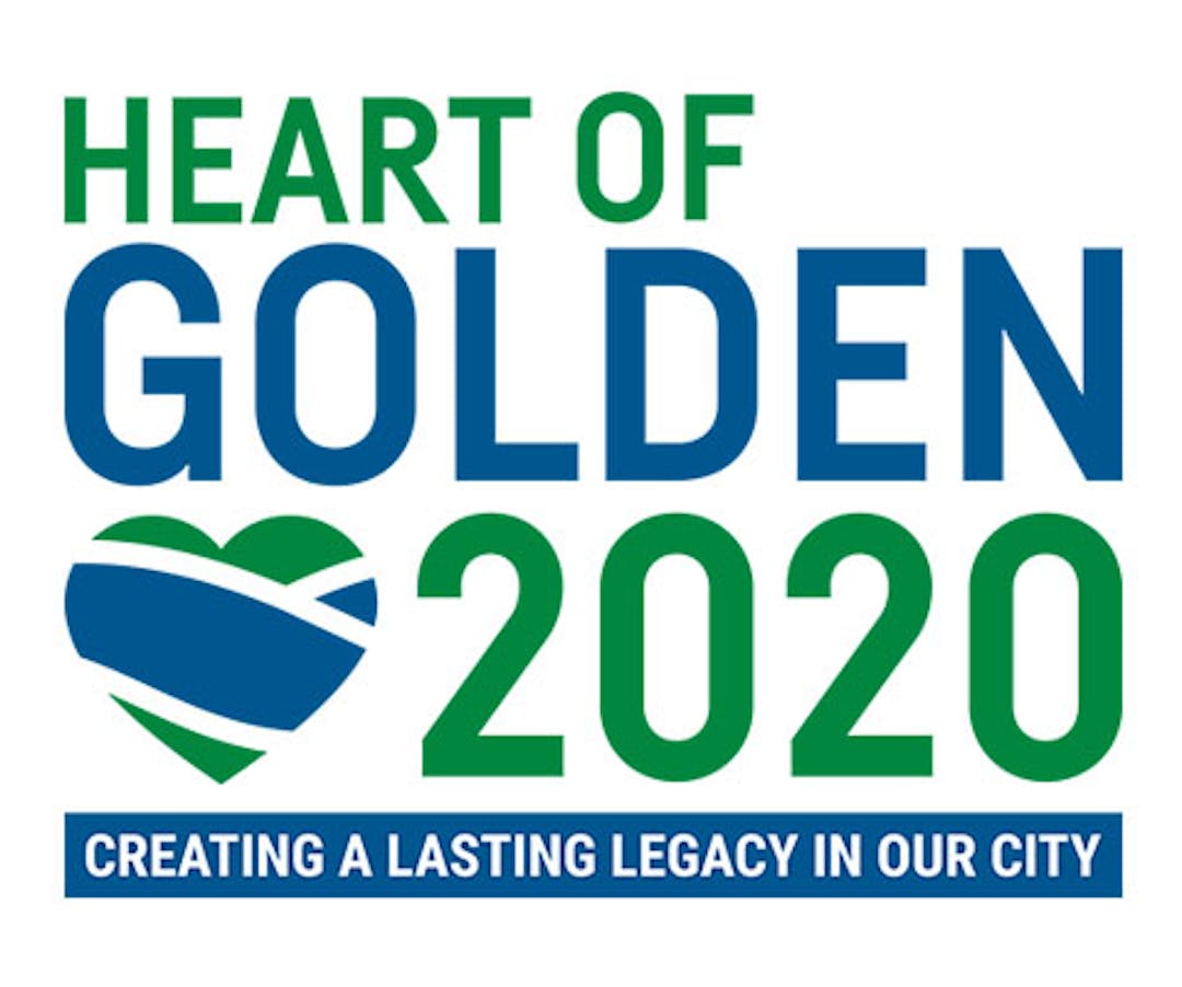Heart of Golden 2020 logo - Creating a lasting legacy in our city