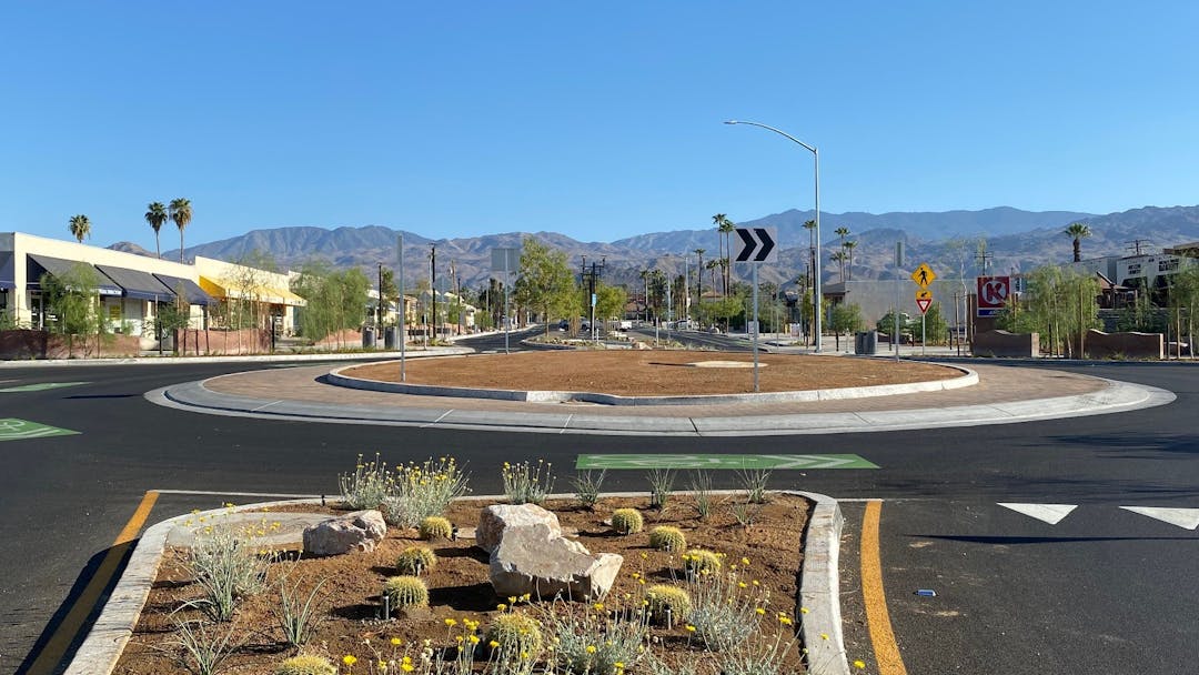 Roundabout in Palm Desert