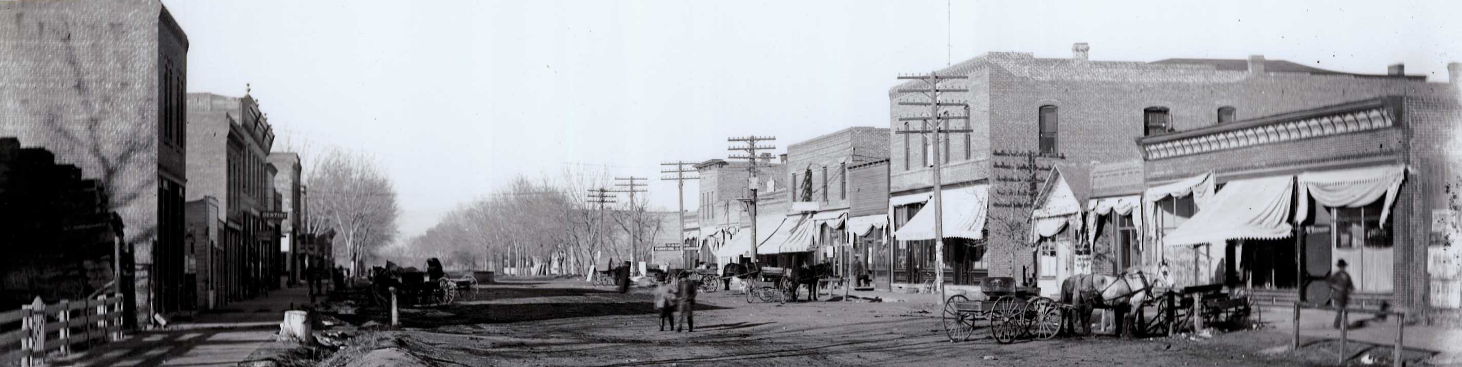 Main Street in the early 1900s