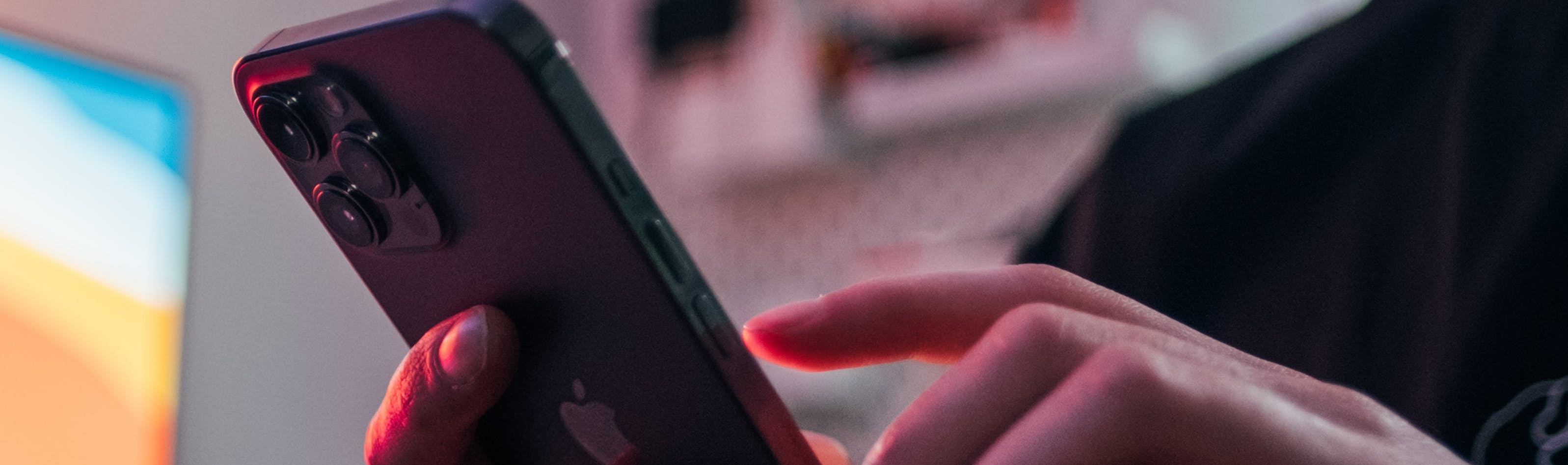 person holding mobile phone