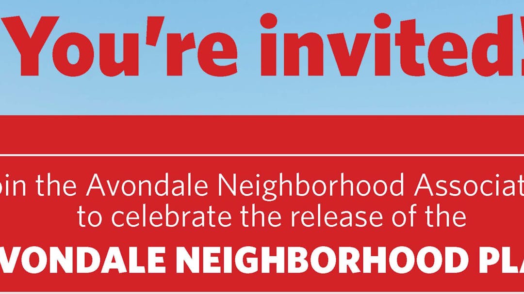 Hey Avondale! We want you to join us!