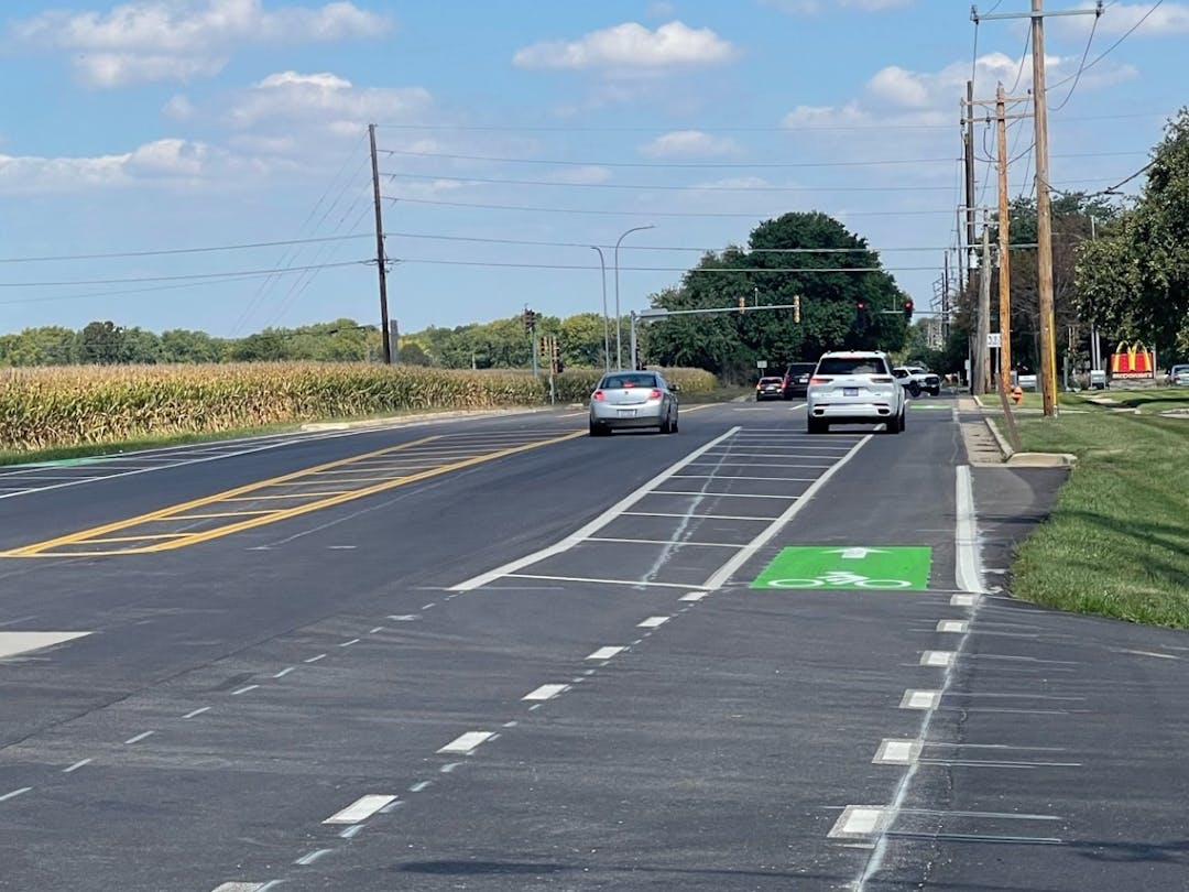 Bike lanes on Duncan Road