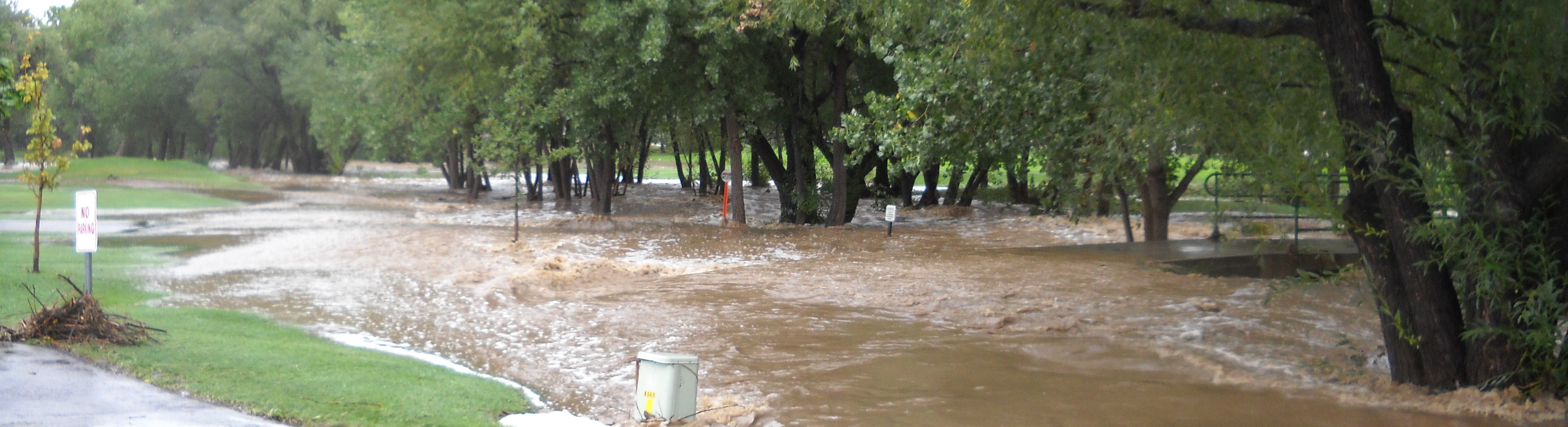 Flooding at Coal Creek Golf Course in Louisville, CO during the 2013 flood. 