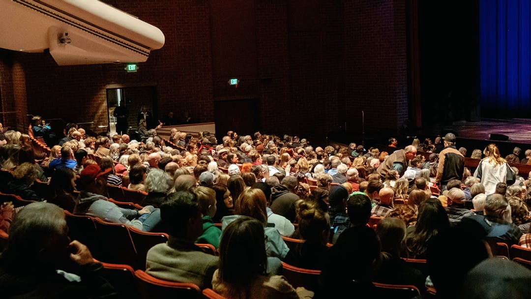 Full audience seated at the Union Colony Civic Center
