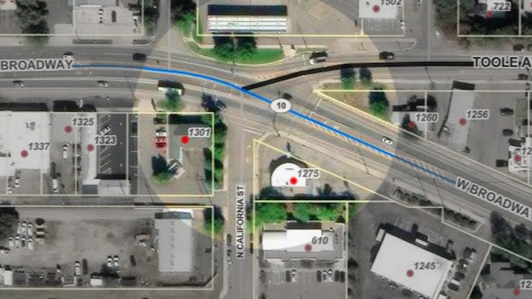Broadway, Toole, & California intersection