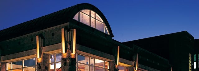 Night view with lights in Missoula Children's Theatre