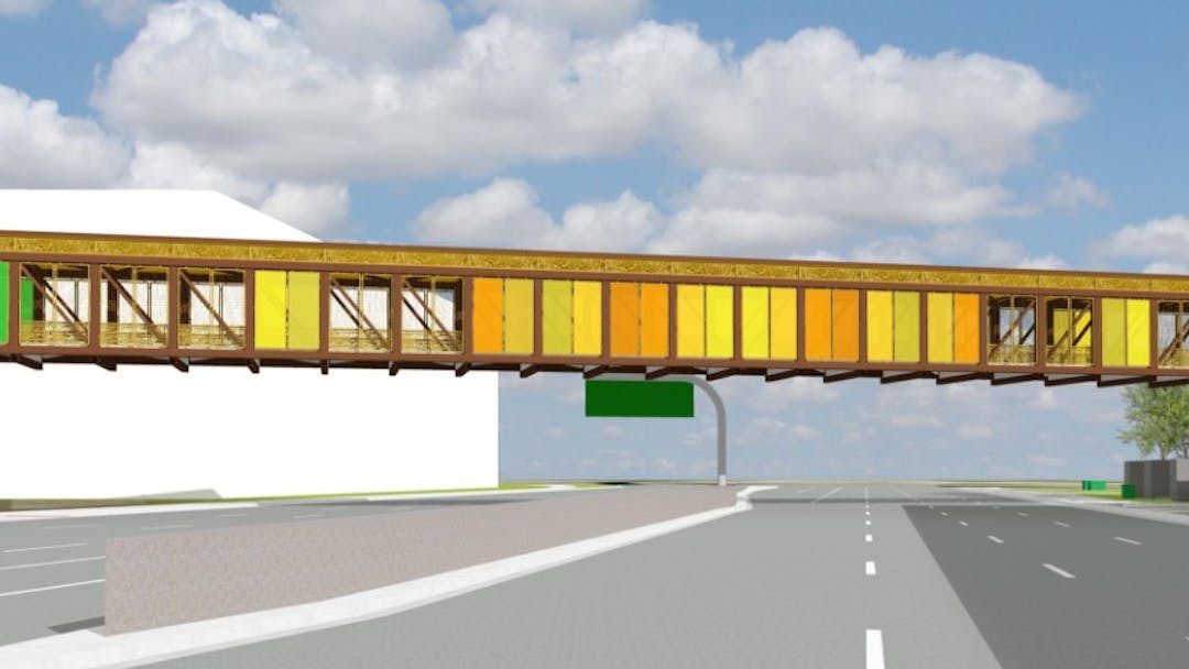 Final rendering of new Nine Mile pedestrian bridge