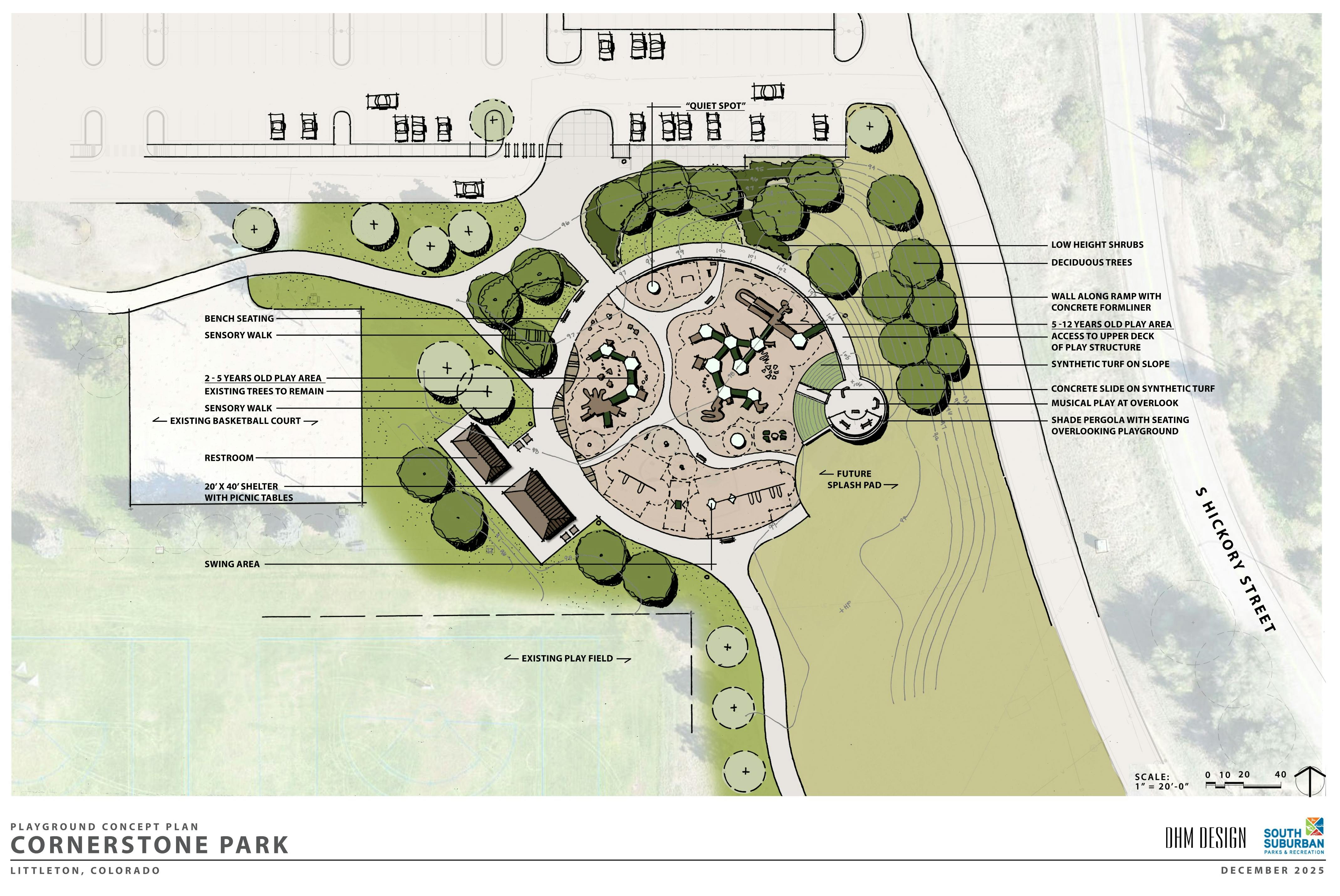 Cornerstone Park Inclusive Playground Concept Site Plan 