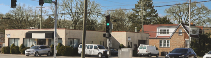 Des Plaines Ave and 26th Street intersection 