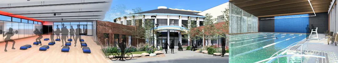 Design concept images for the recreation center