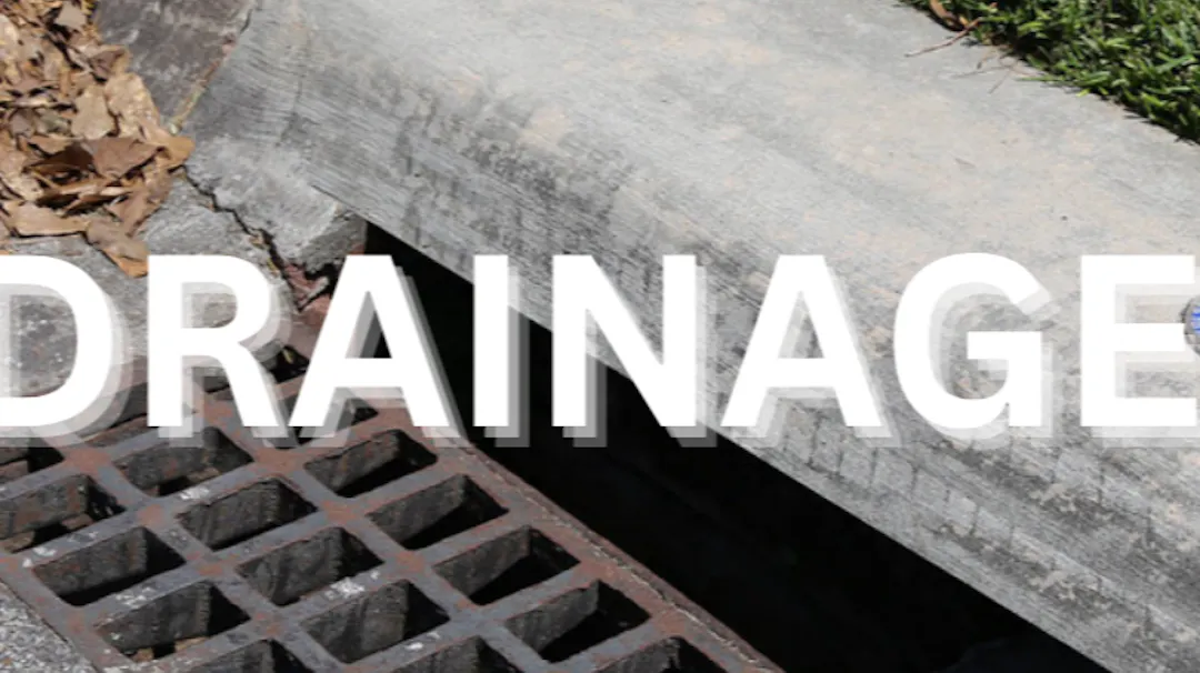 Drainage infrastructure representing flood risk reduction improvements for the Lake Houston Dam project.