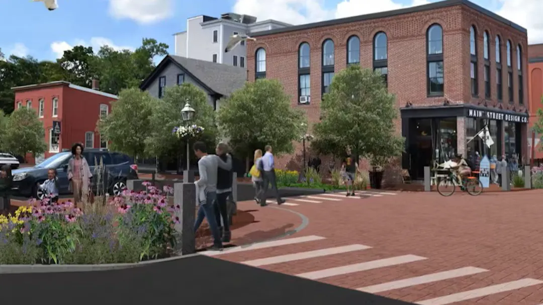 Artist Rendering of Completed Front & Elm Reconstruction Project
