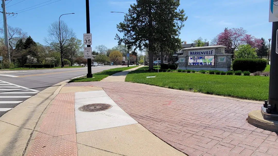 City of Warrenville sign