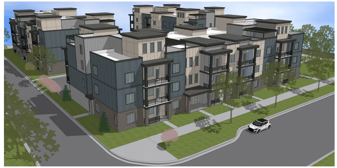 Rendering of Proposed Condo Buildings