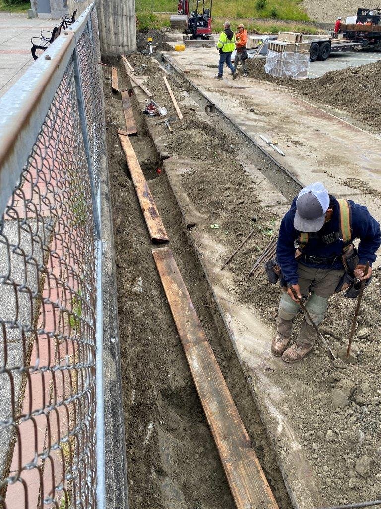 Installing trench drain system