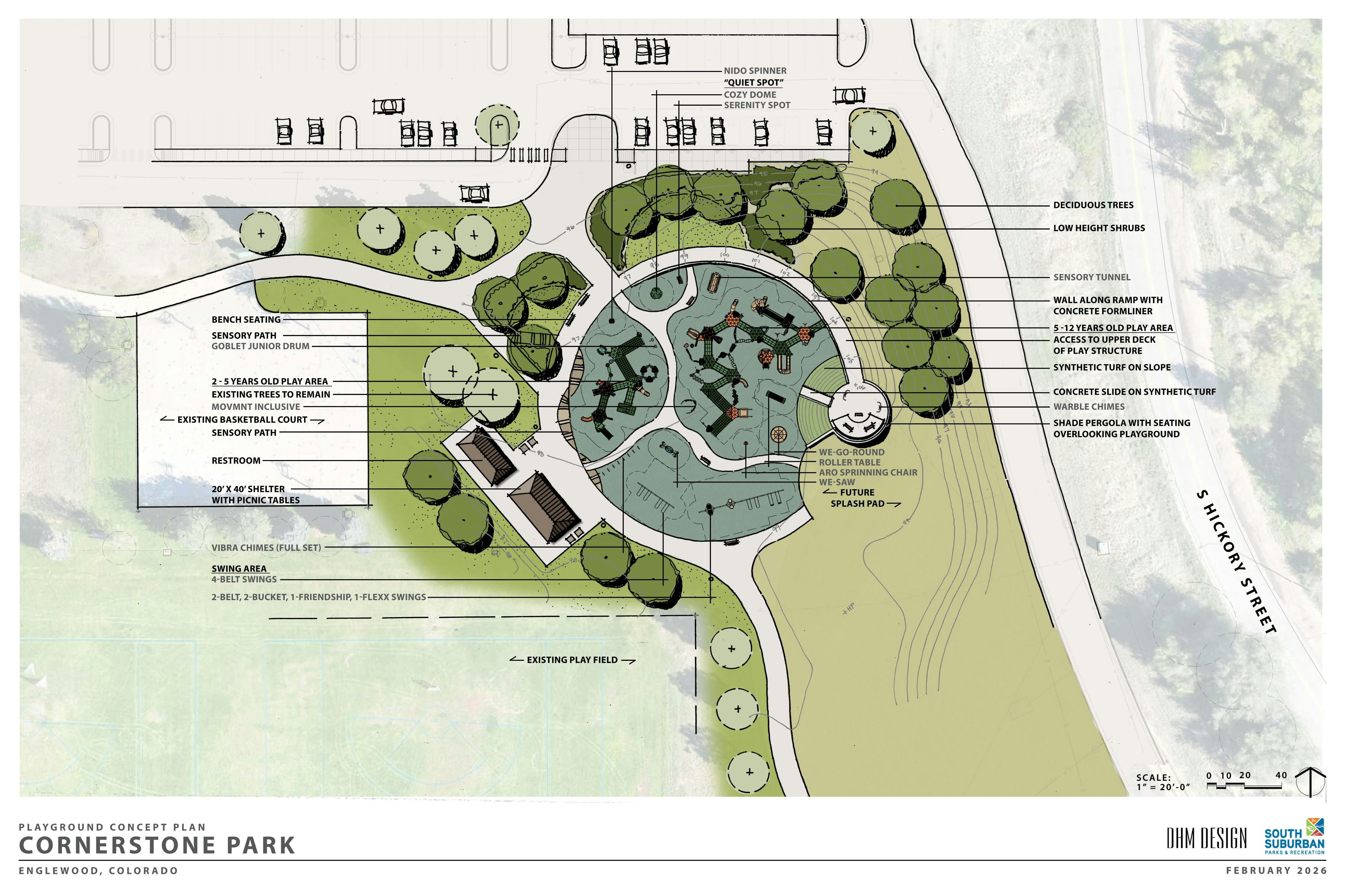 Cornerstone Park Inclusive Playground Site Plan 