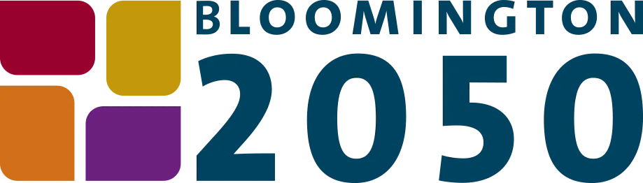 Text states Bloomington twenty fifty