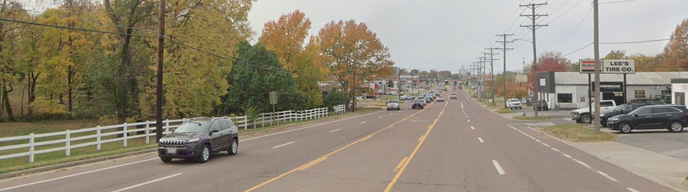 The Business Loop near College Avenue