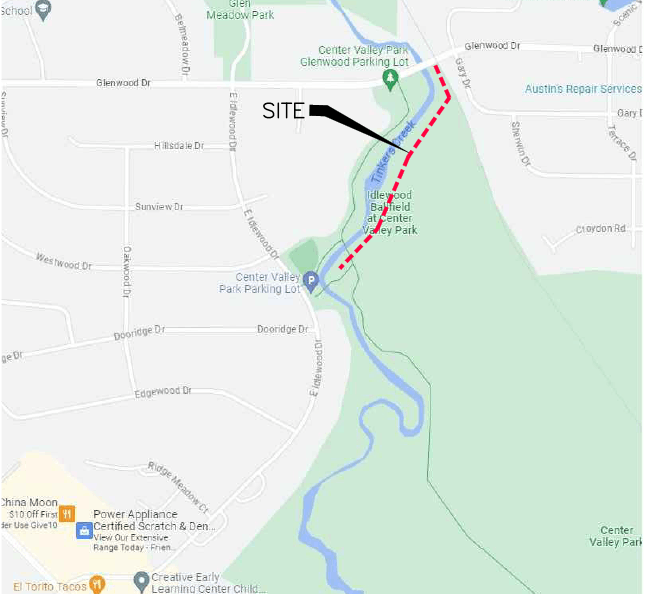 Tinkers Creek map