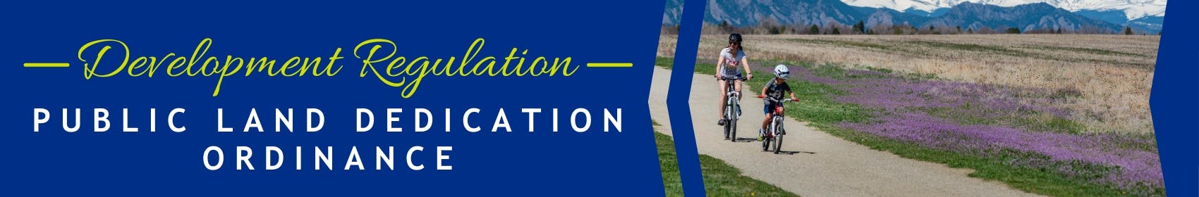 Development Regulation Public Land Dedication Ordinance