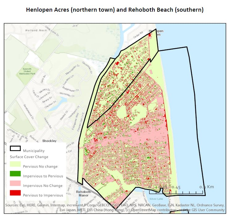 Impervious surface map