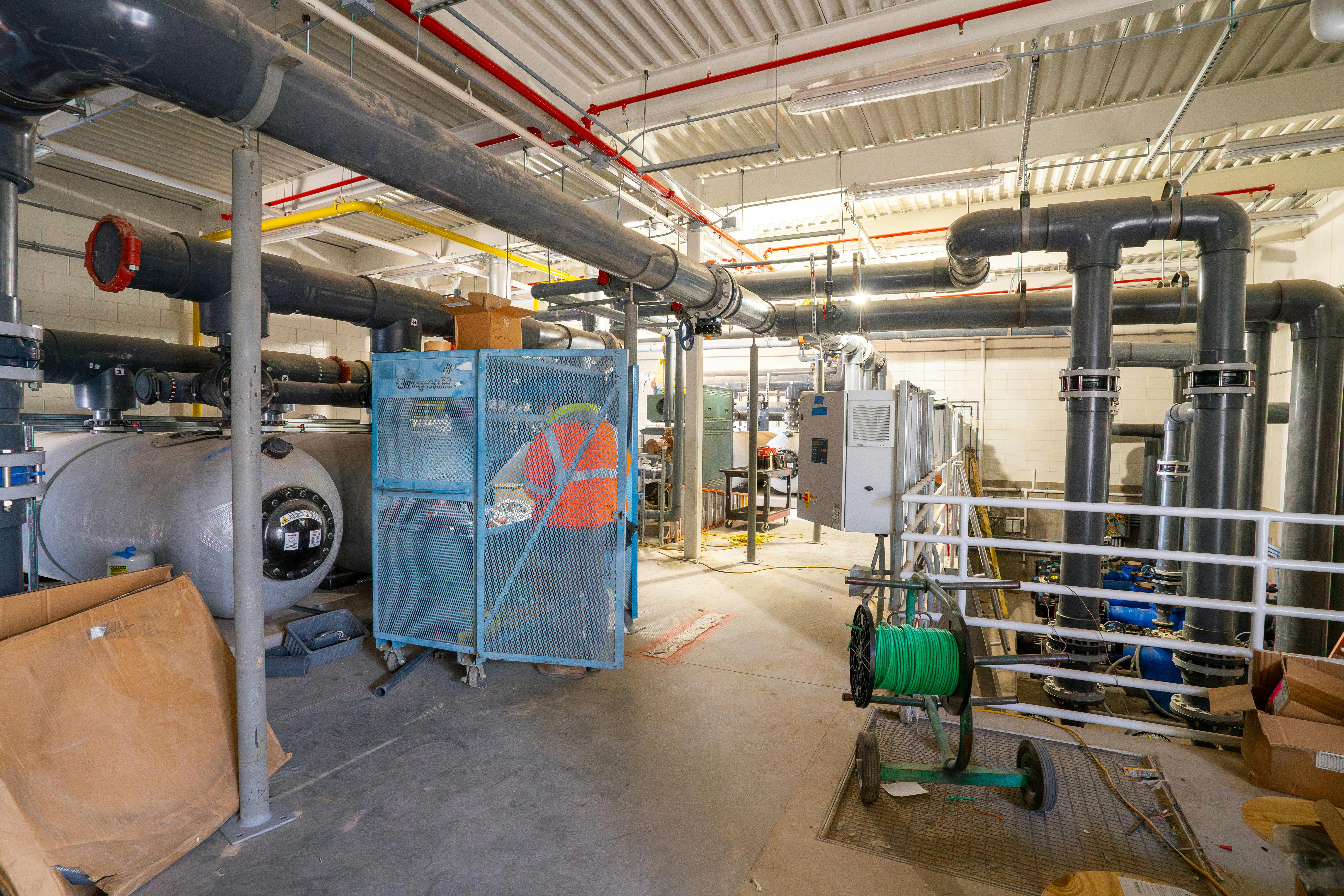 Inside the pump room