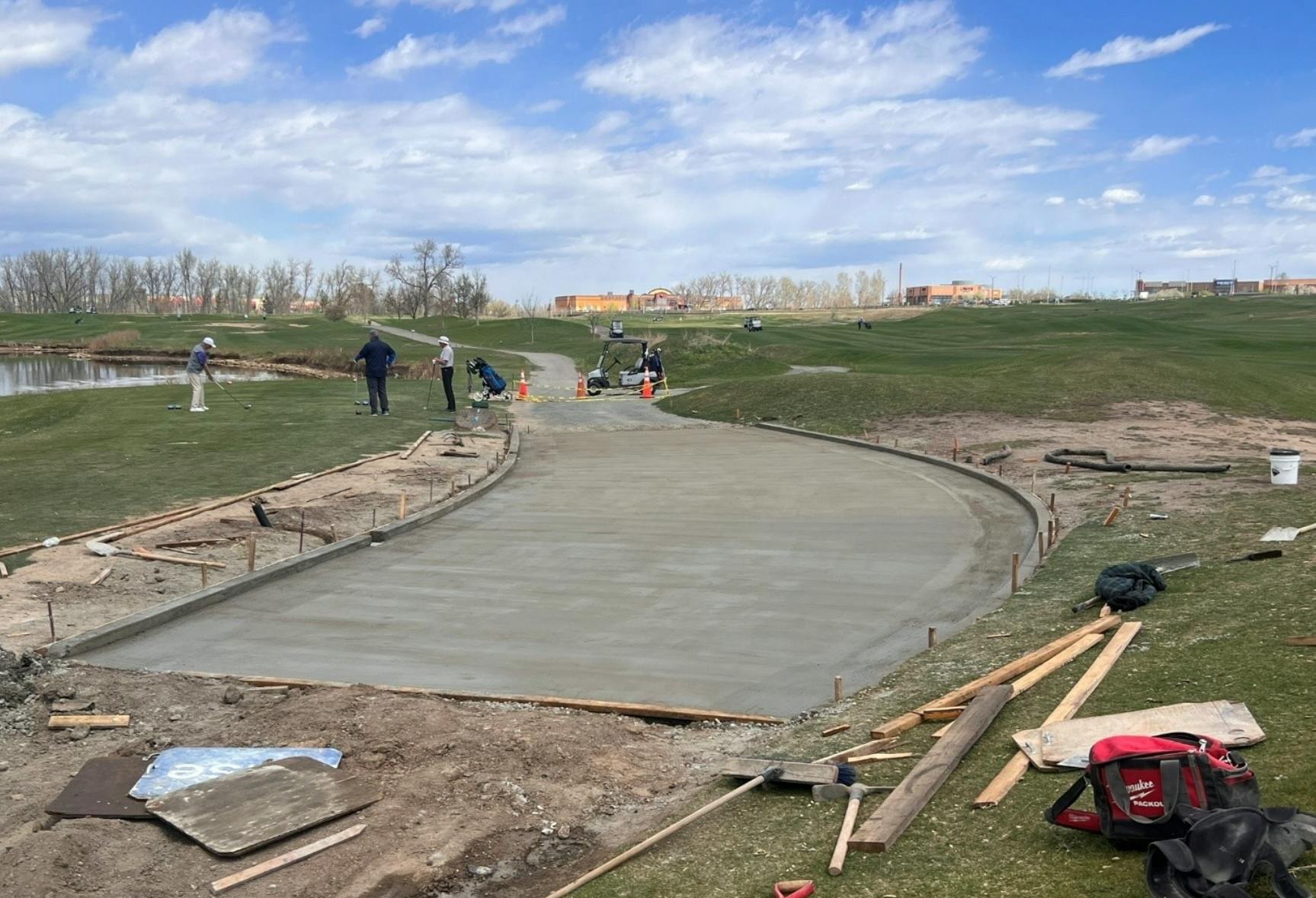 Hole #4 Concrete Cart Path Repair 