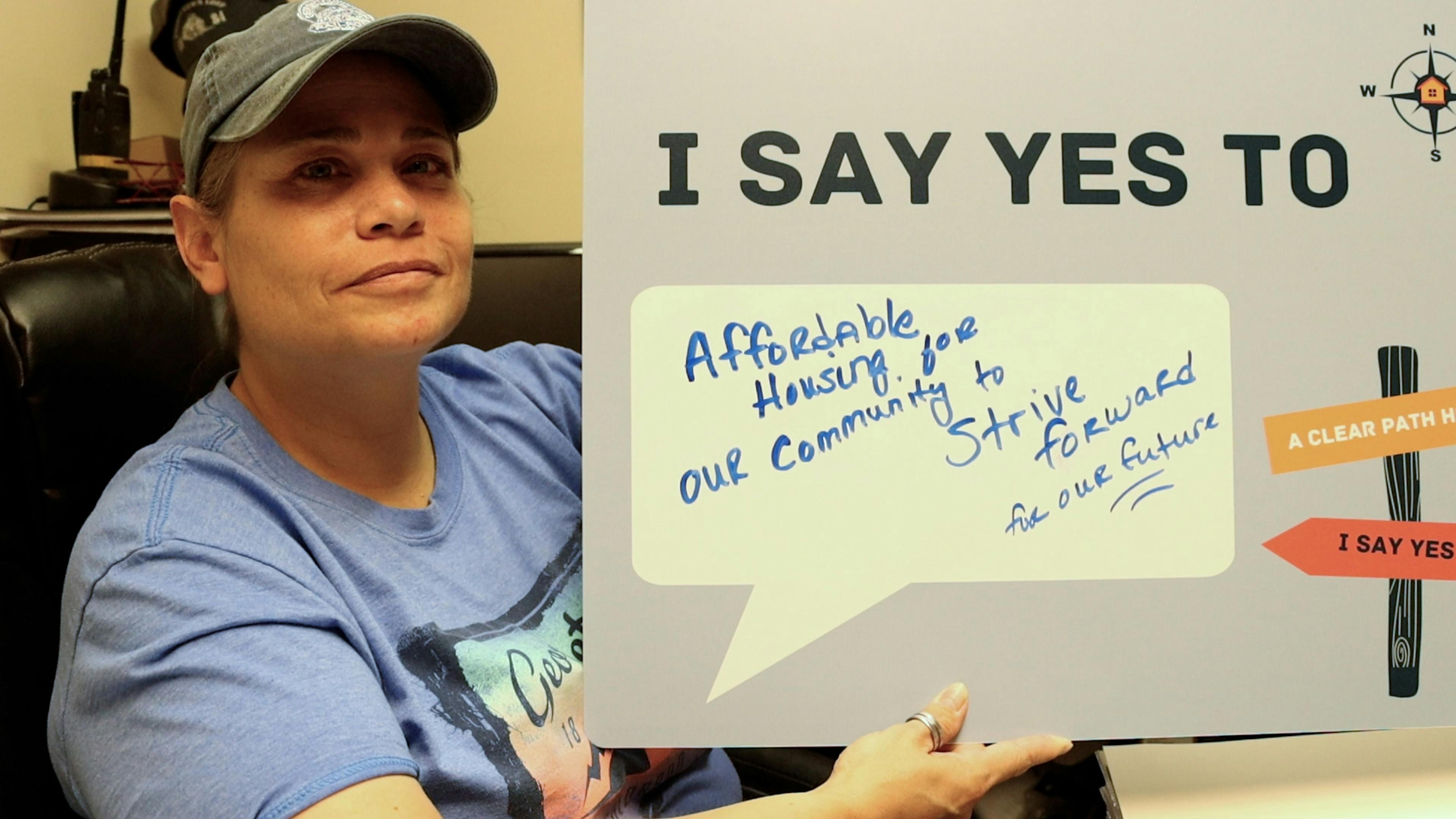 I Say Yes To... Affordable Housing for our Community to Strive Forward for our Future