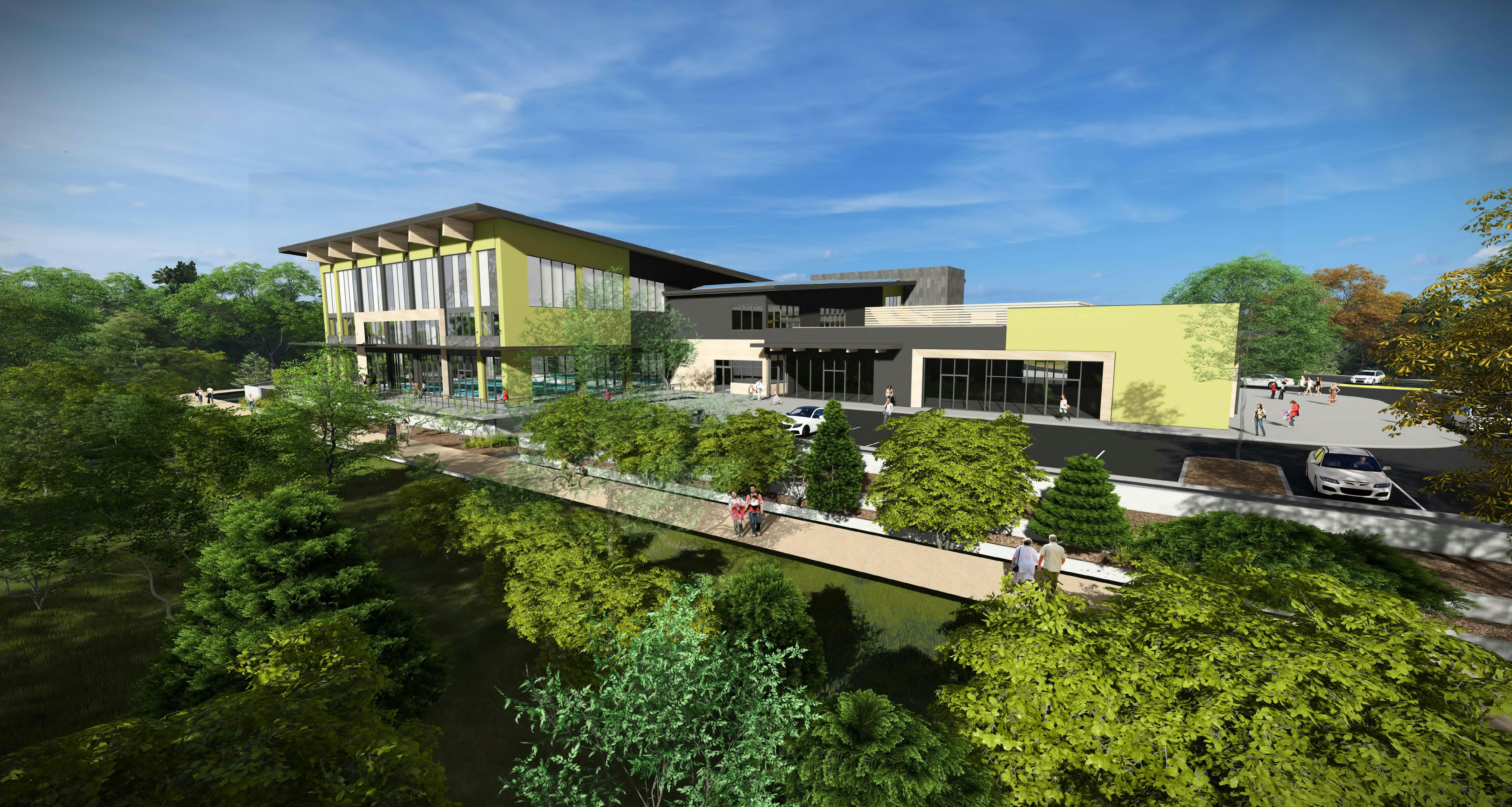 Ridgefield Recreation and Community Center Rendering from the Southeast 