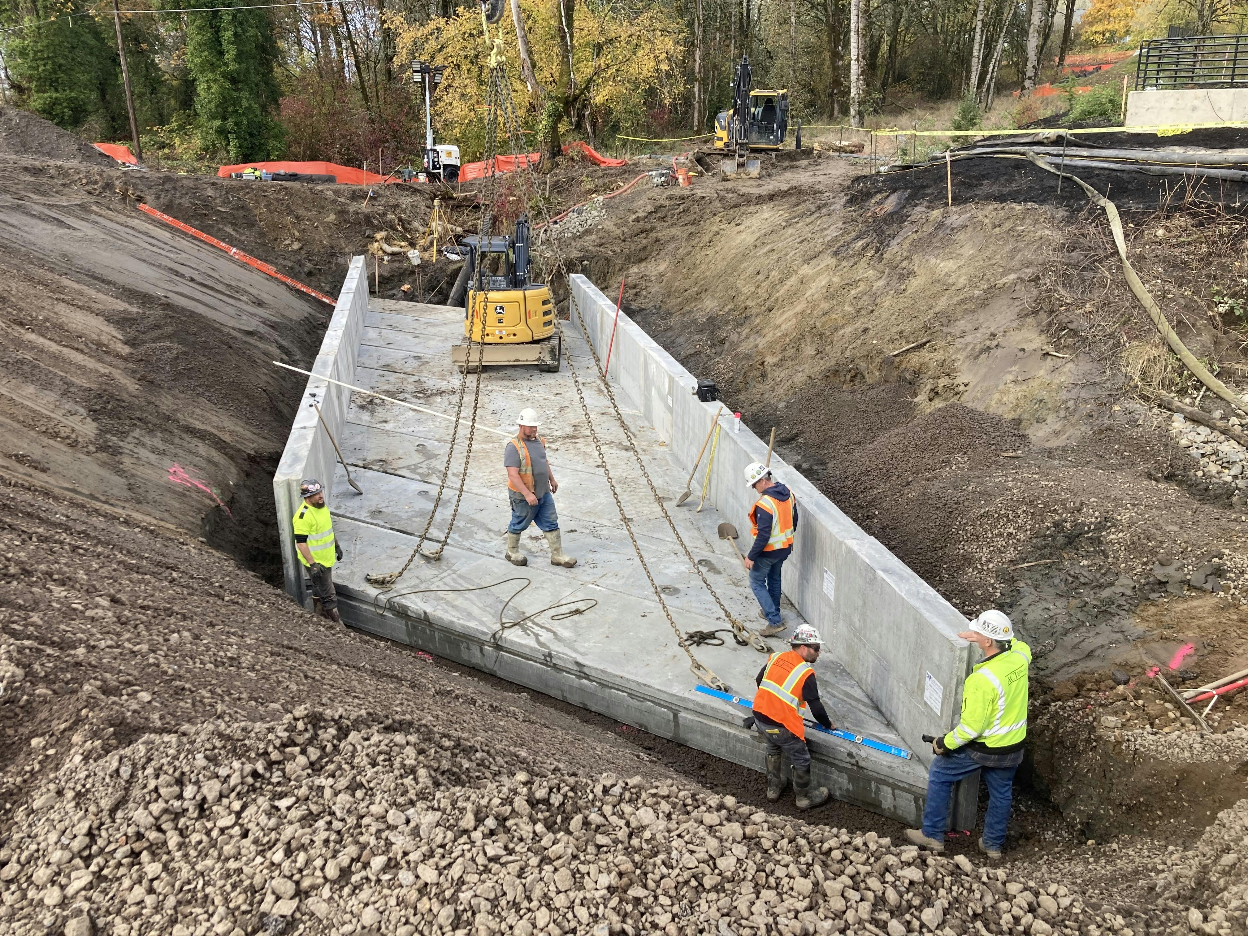 Culvert installation, November 2024.
