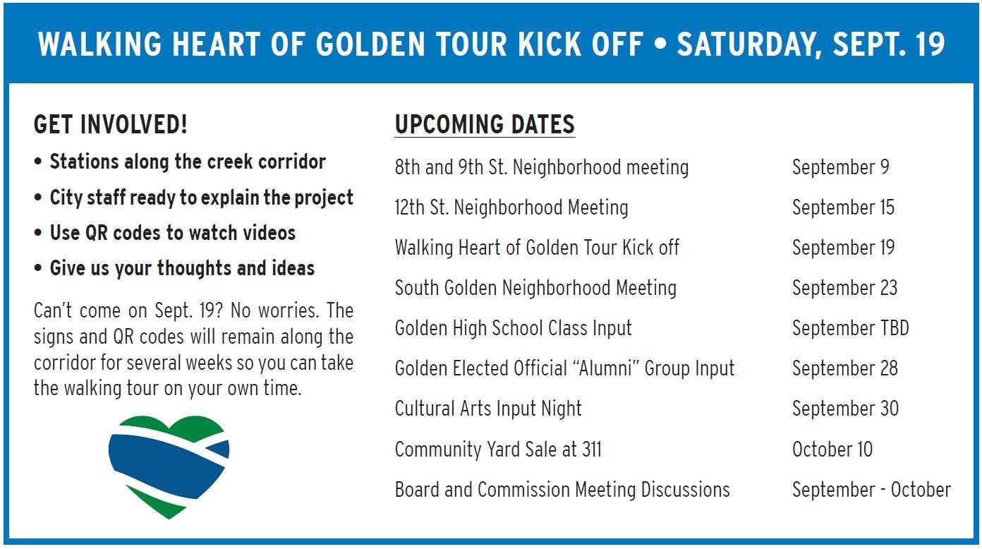 Heart of Golden Neighborhood Meetings & Walking Tour