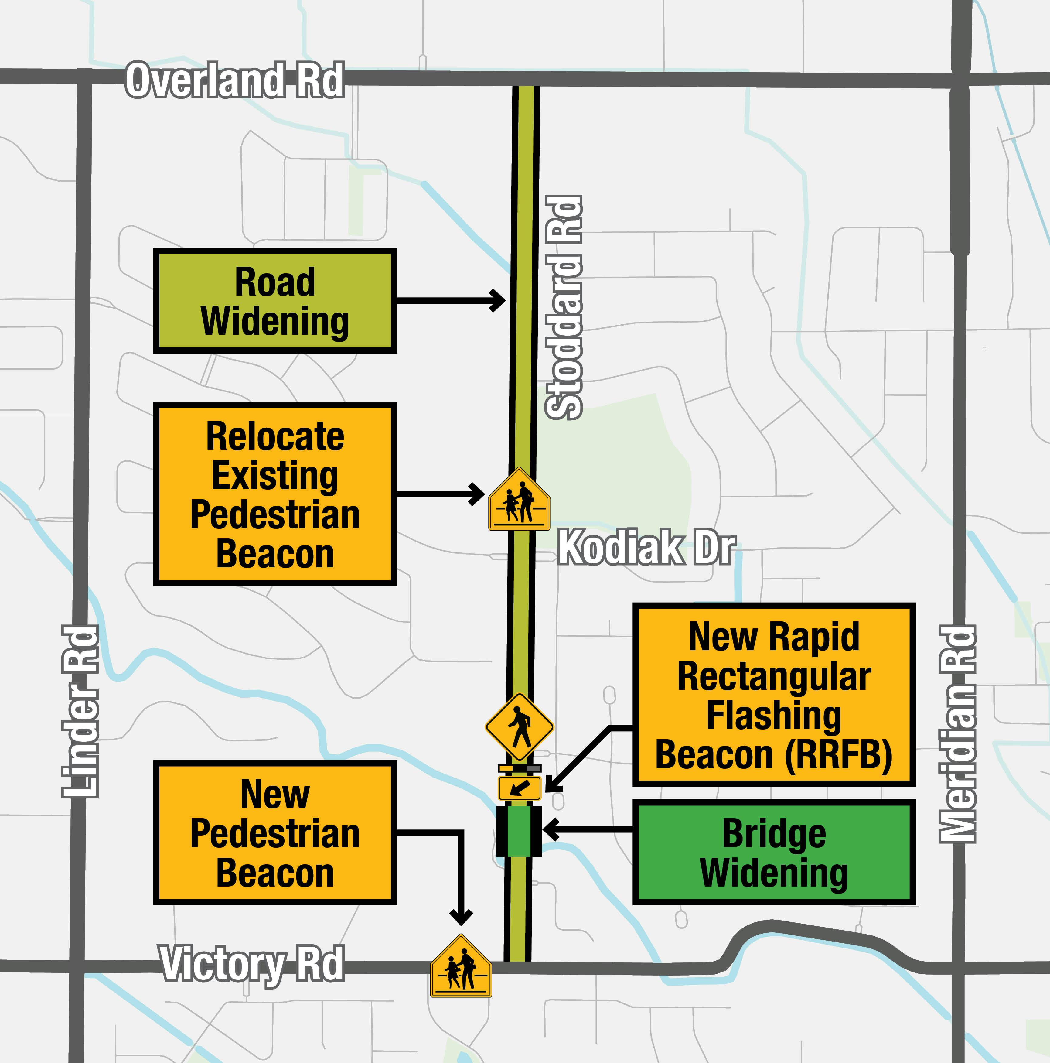 Stoddard, Victory to Overland Project Map