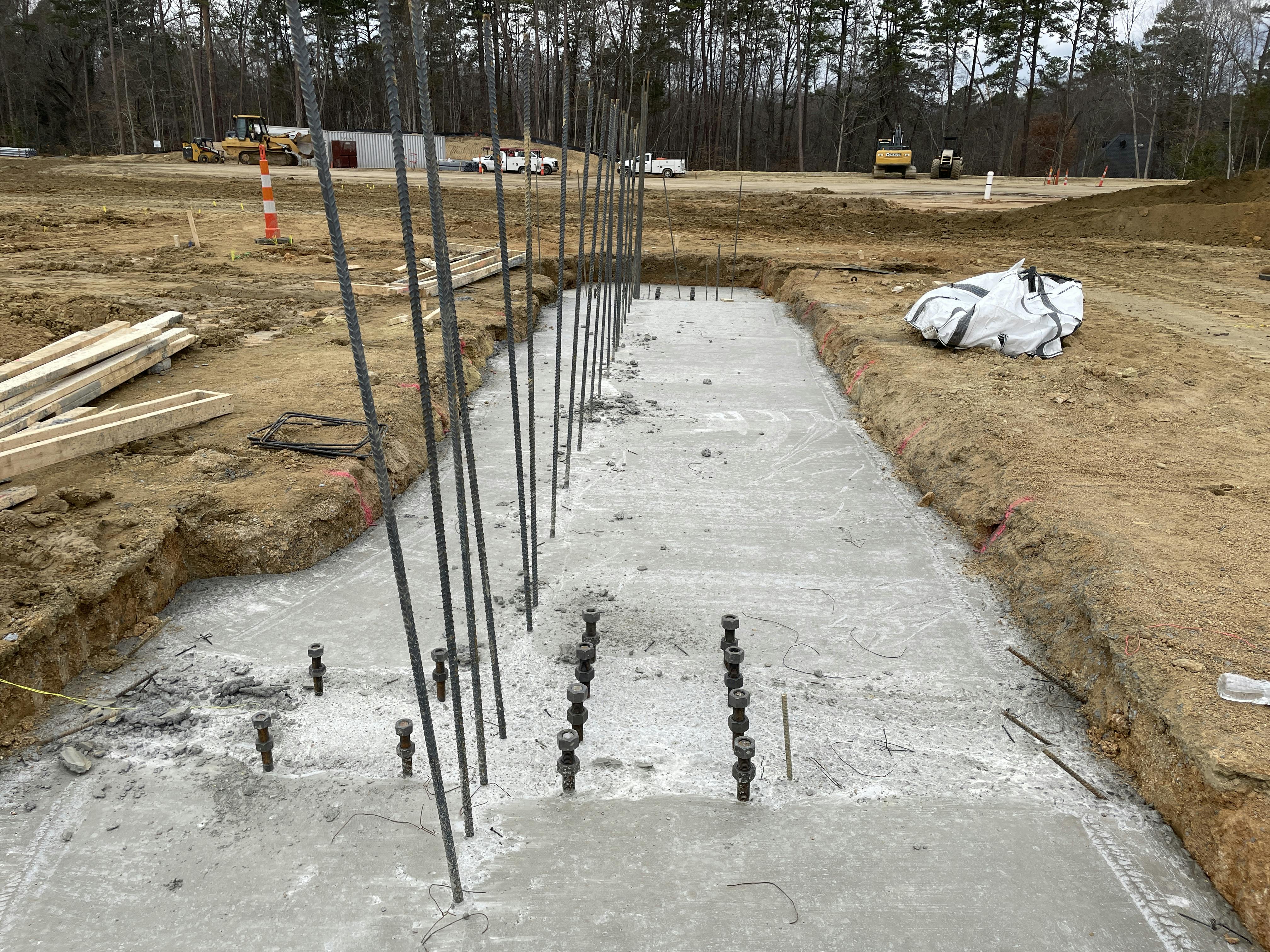 Image of concrete footer.