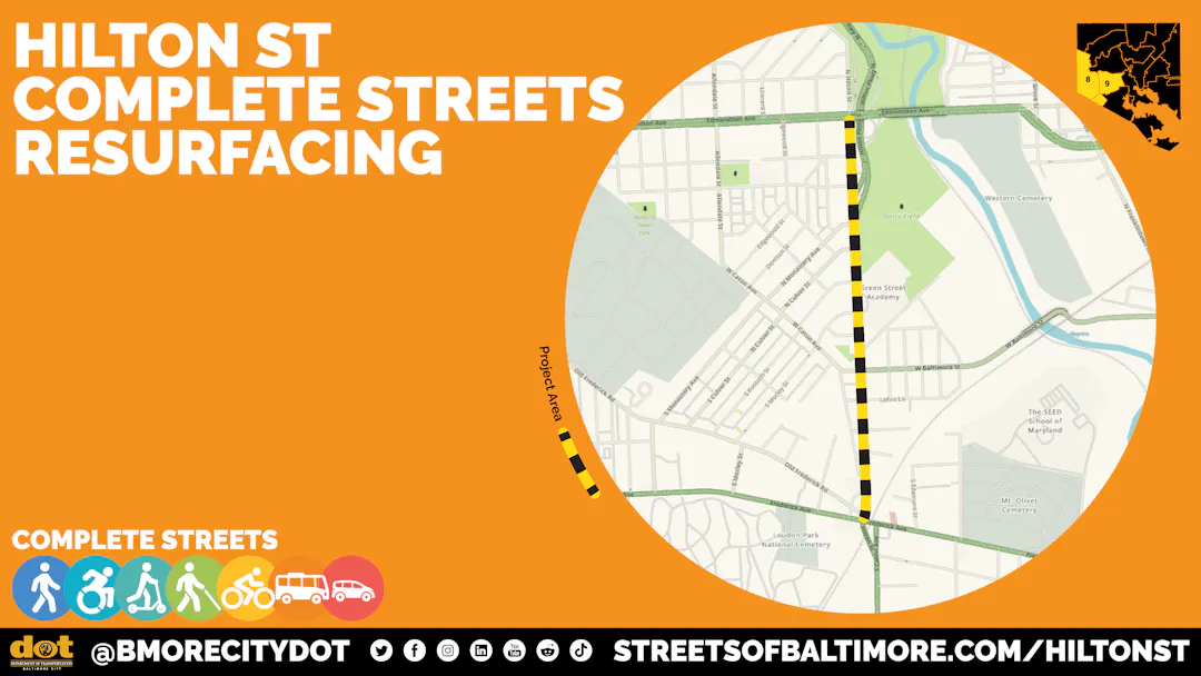 Hilton St Complete Streets Resurfacing | Streets of Baltimore