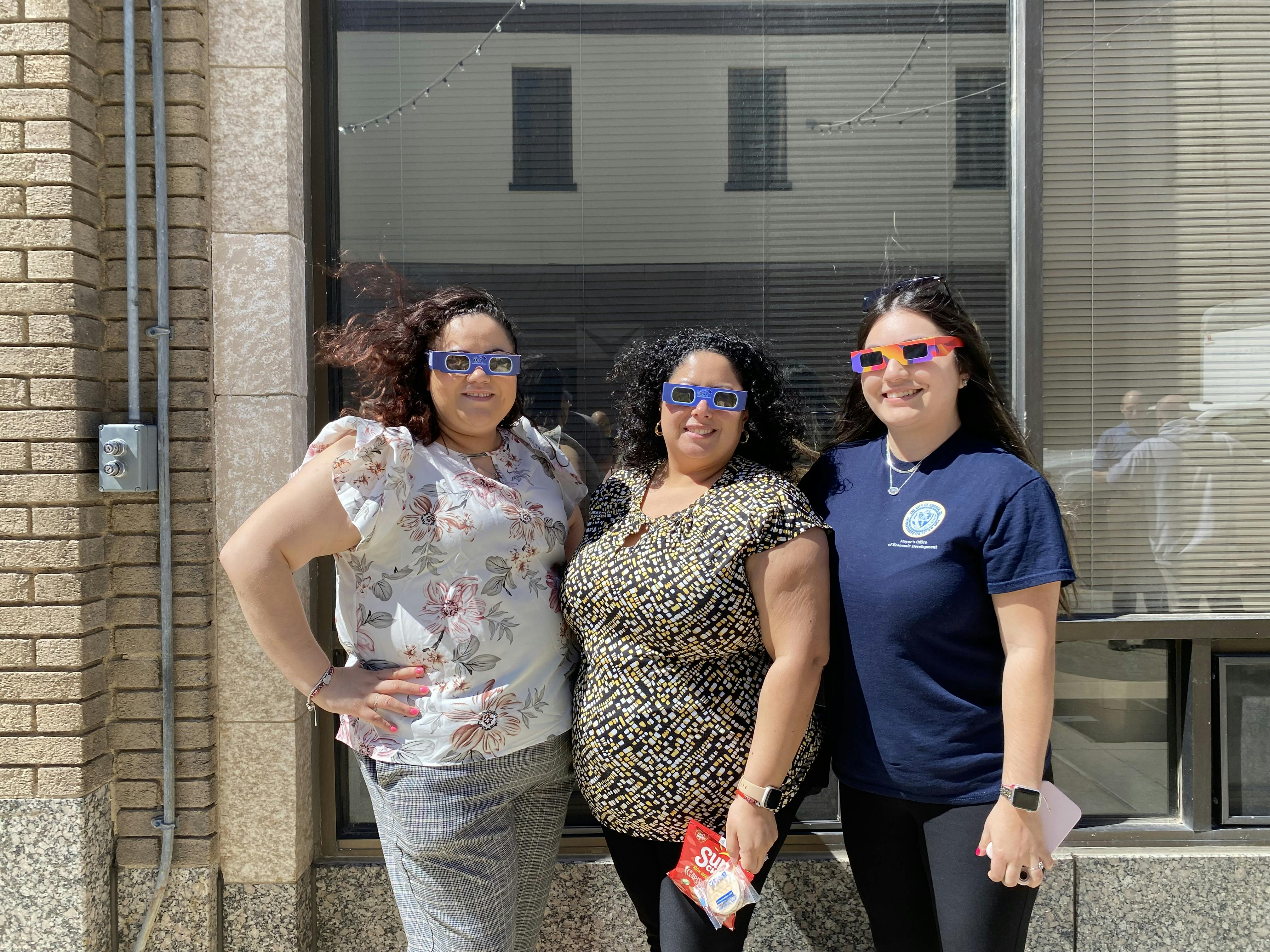 Executive Secretary (Lupe Luna), Management Assistant (Priscilla Orozco), and Confidential Secretary (Selena Garcia) from the Mayor's Office of Economic Development.