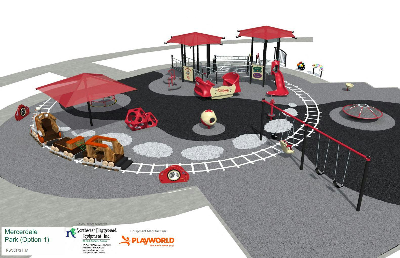 Proposed Playground Replacement - Rendering #1