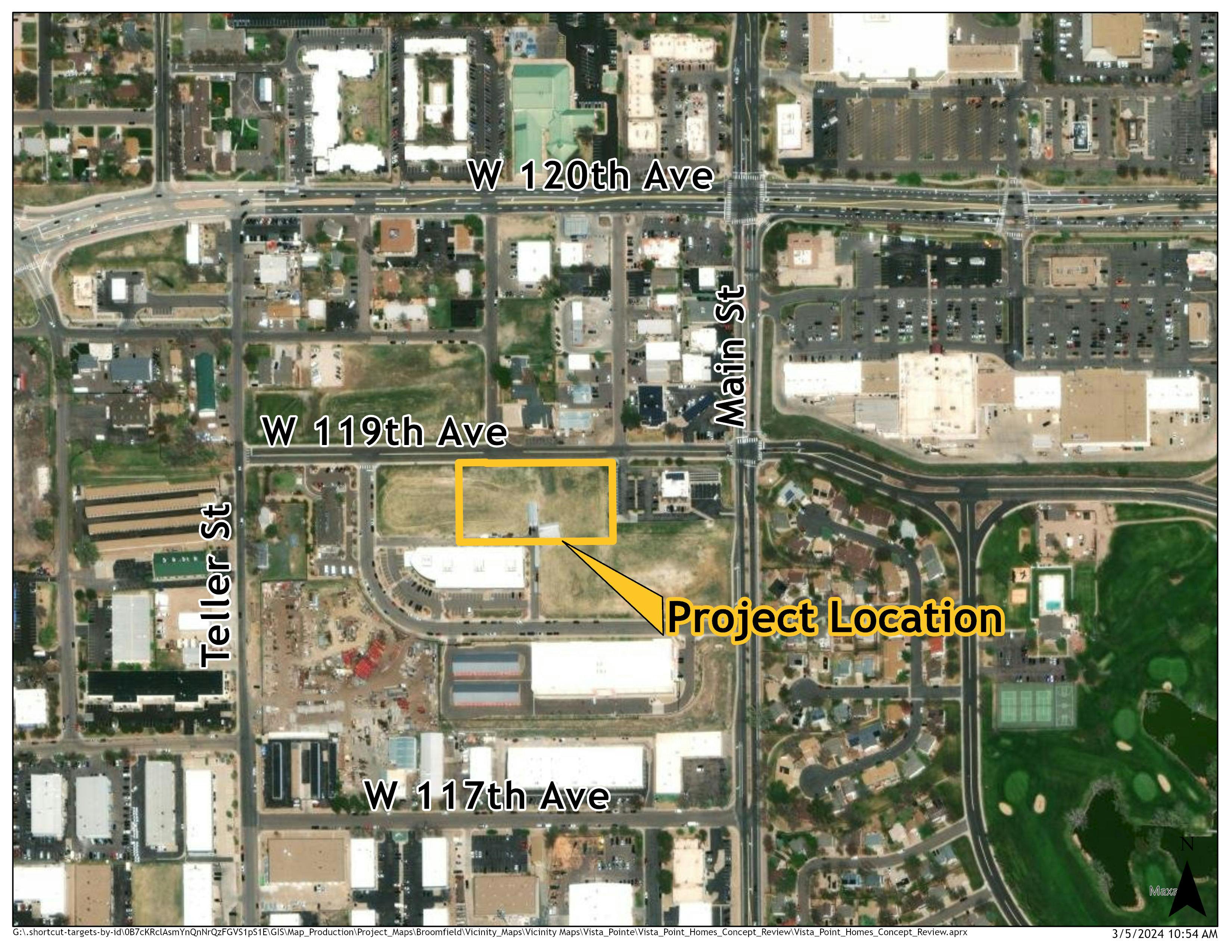 Vista Pointe Residential Project Location