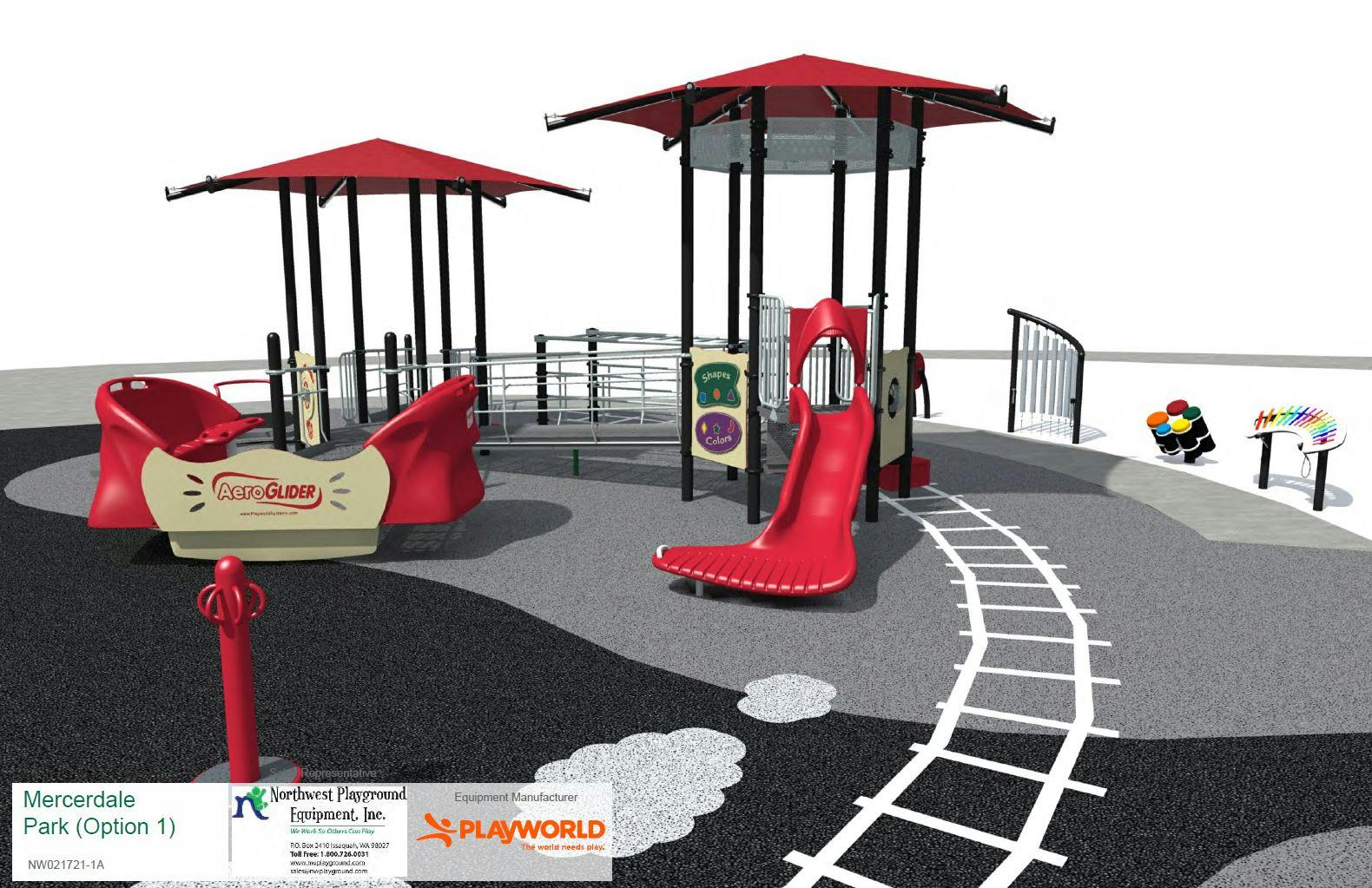 Proposed Playground Replacement - Rendering #4