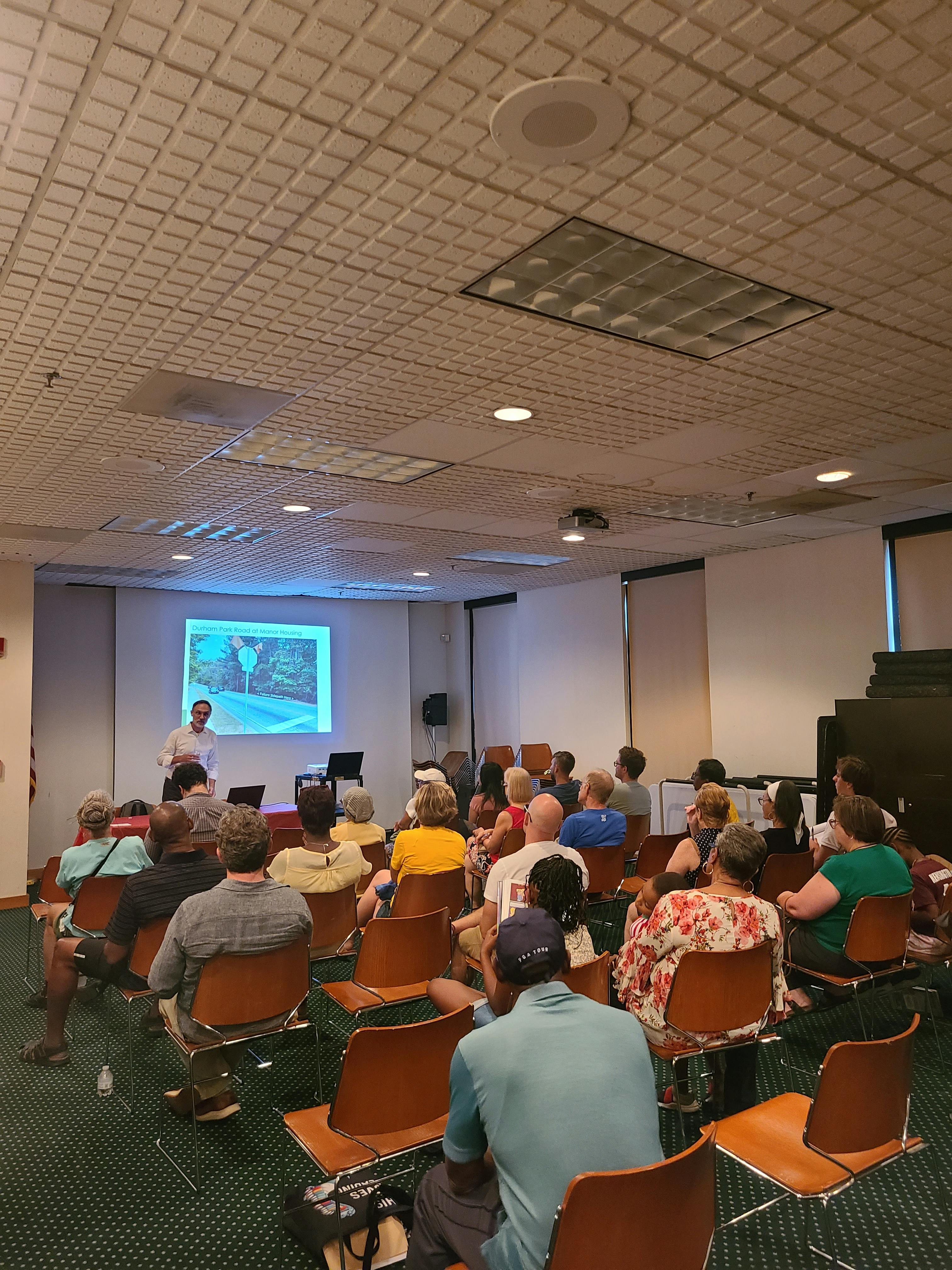 Trees and Trails Public Engagement Meeting group presentation