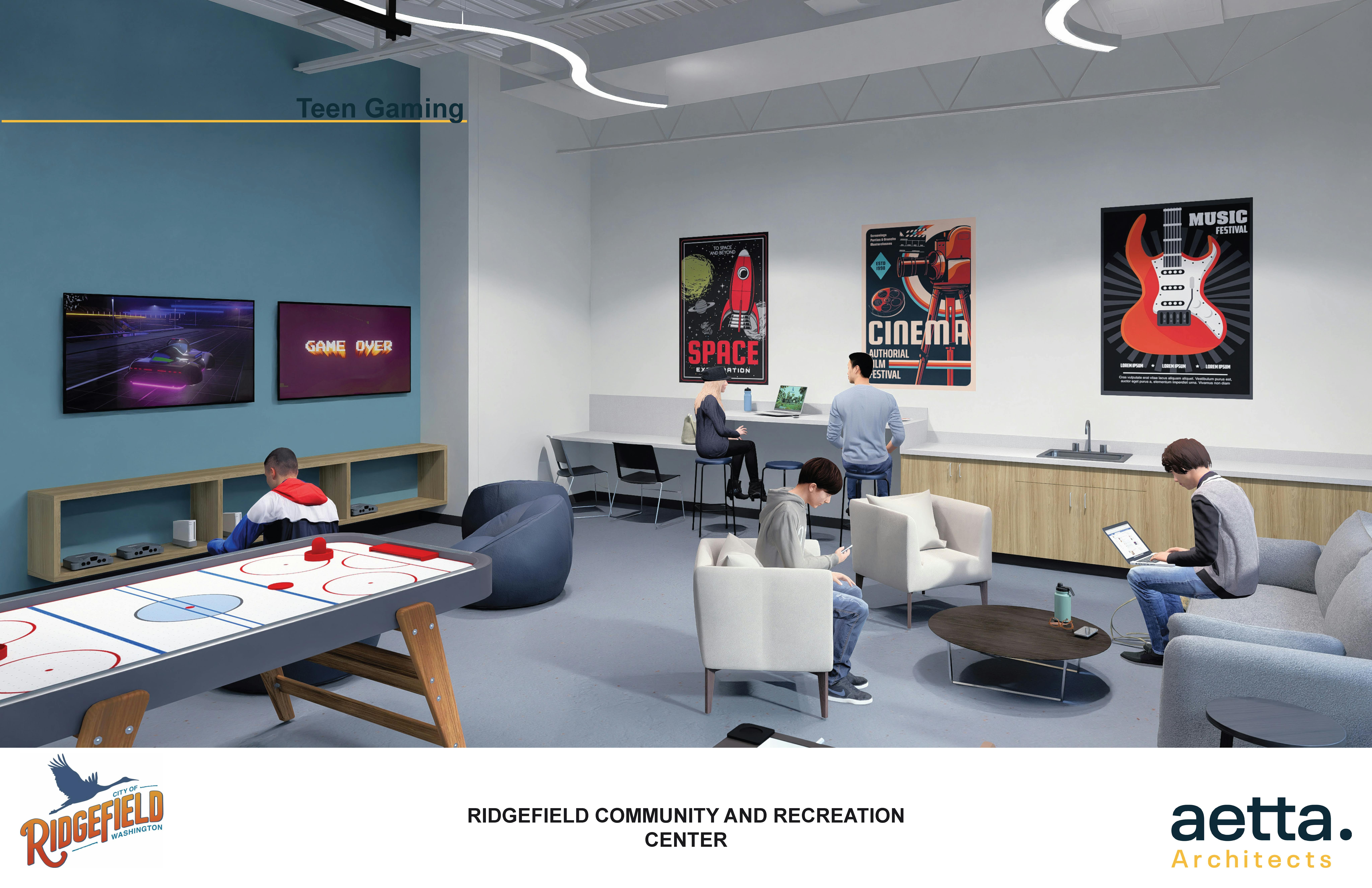 Teen Gaming Design Rendering