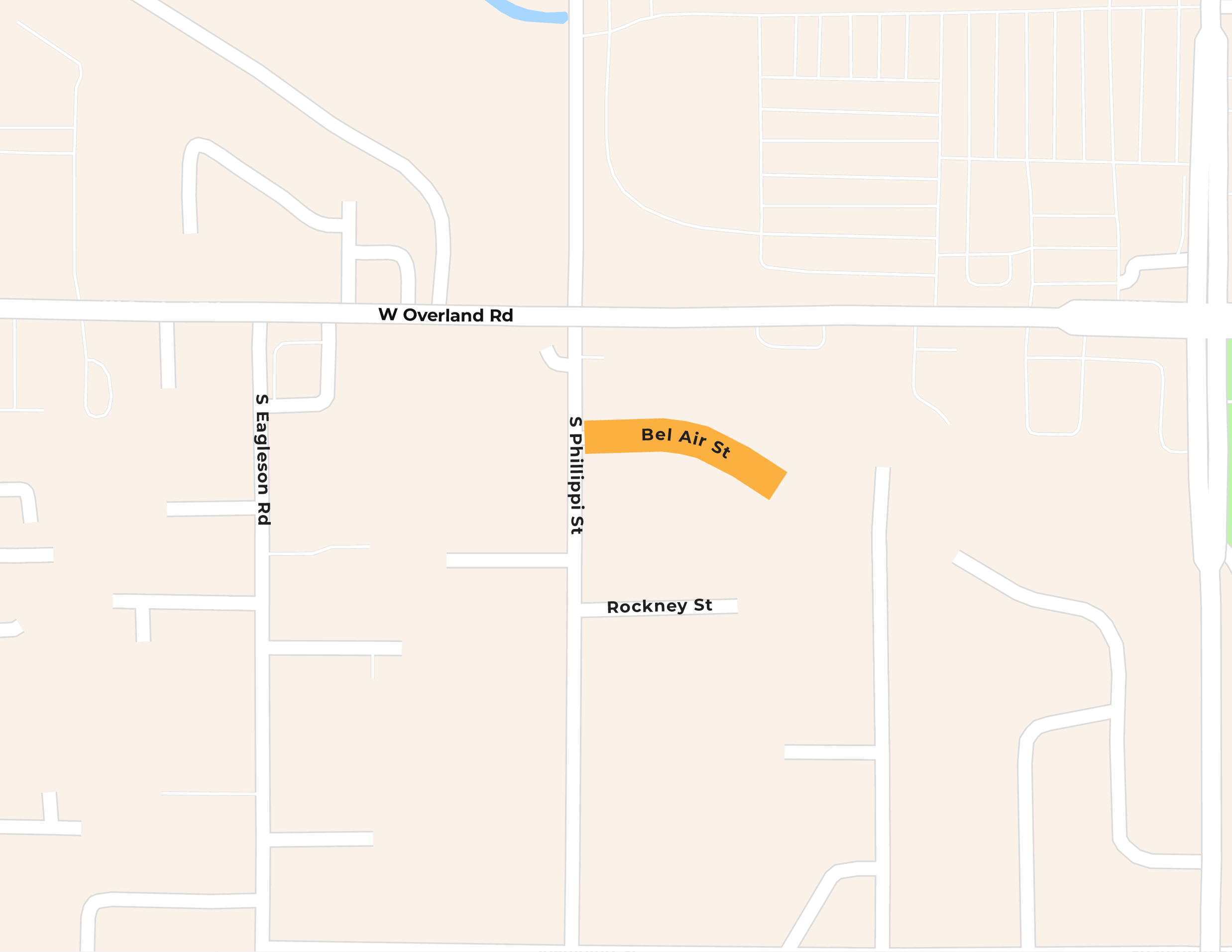 Bel Air Street Cul-de-Sac Map