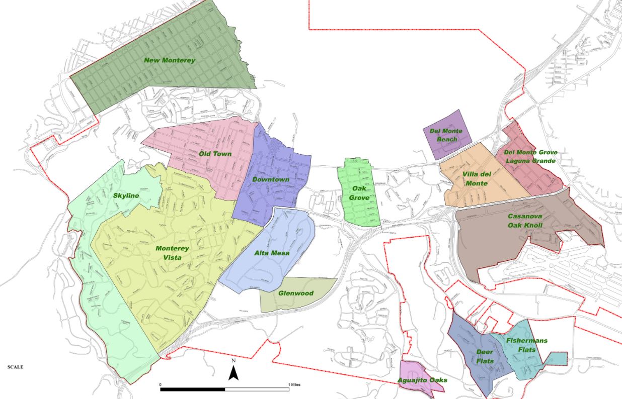 Check the neighborhood map or visit the Residents page on monterey.org
