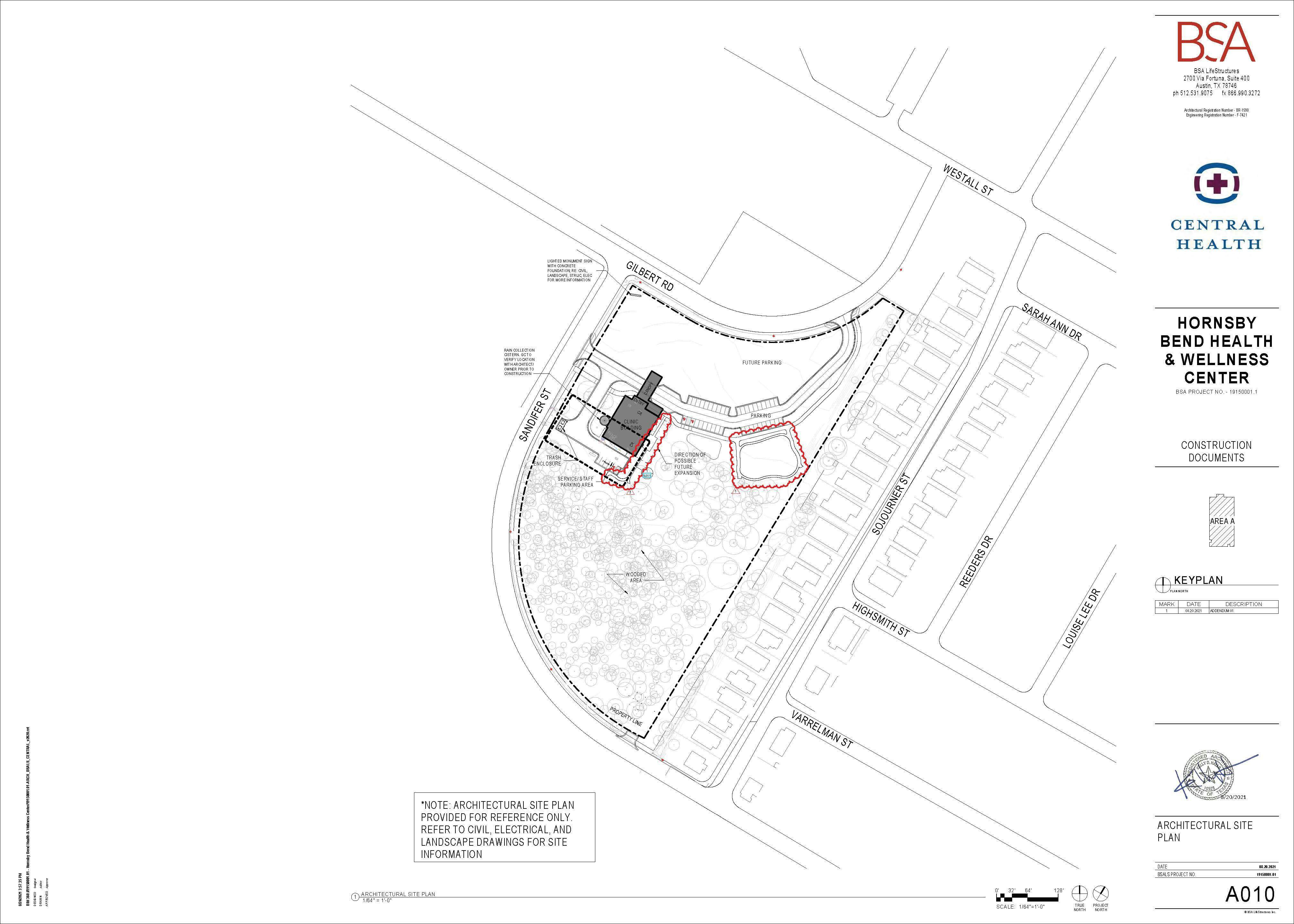 Hornby Bend HWC Architectural Site Plan