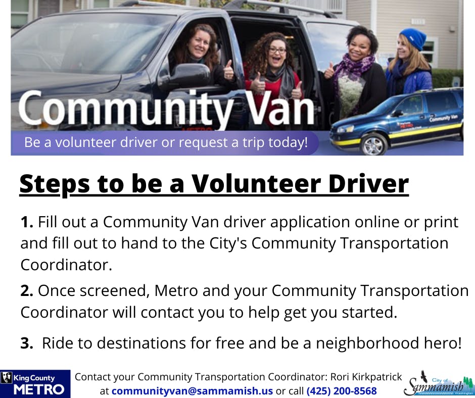 Steps to be a Volunteer Driver