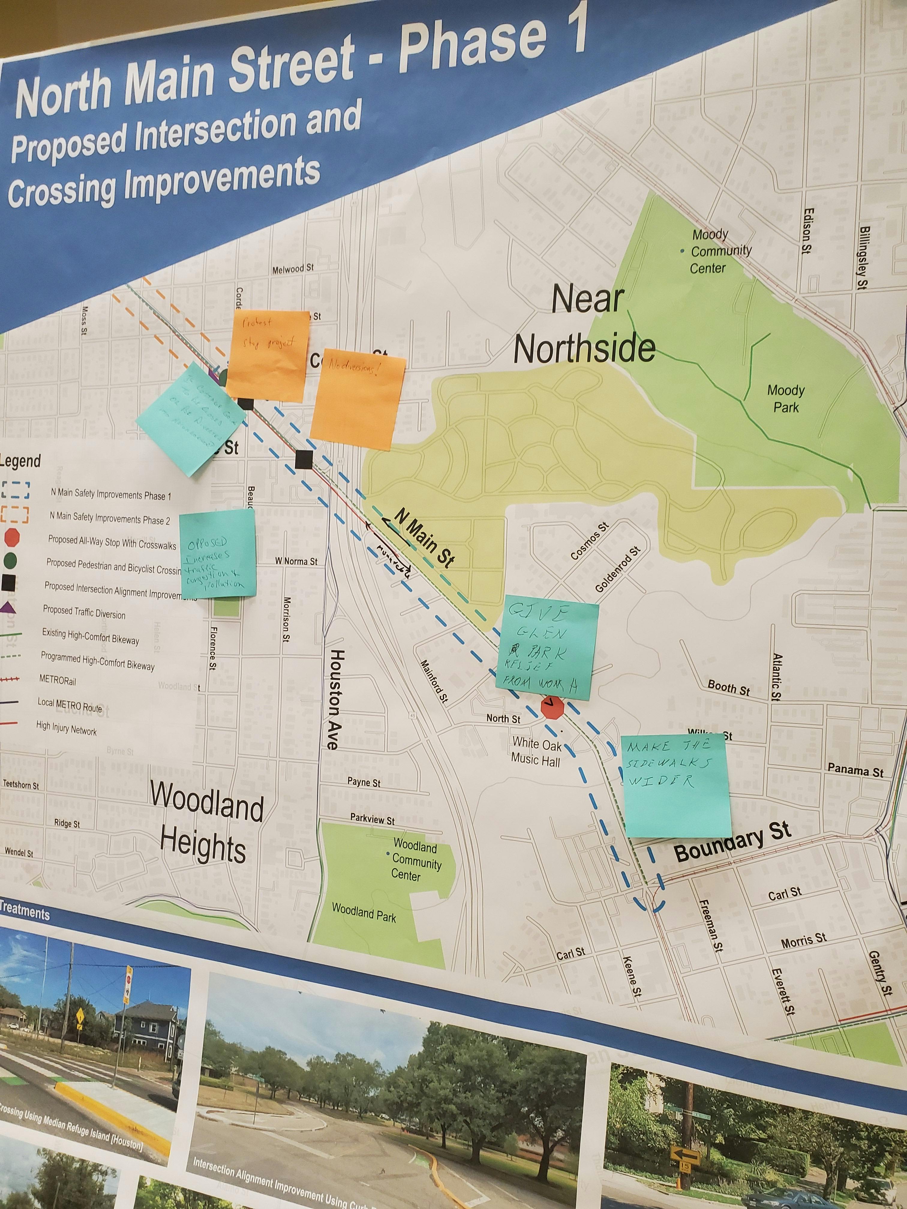Proposed Intersecton and Crossing Improvements Phase 1 Posterboard