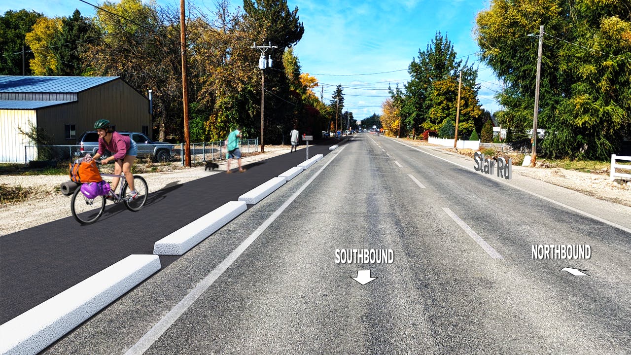 Rendering, Star Road Pathway Project