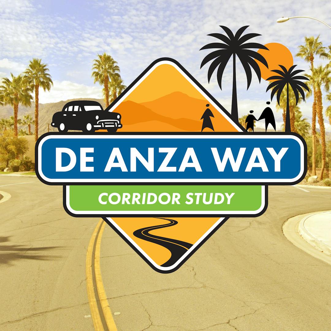 Image of Portola Avenue with the text "Portola Avenue Neighborhood Mobility Strategies."