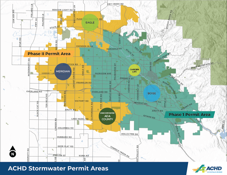 ACHD Stormwater Permit areas