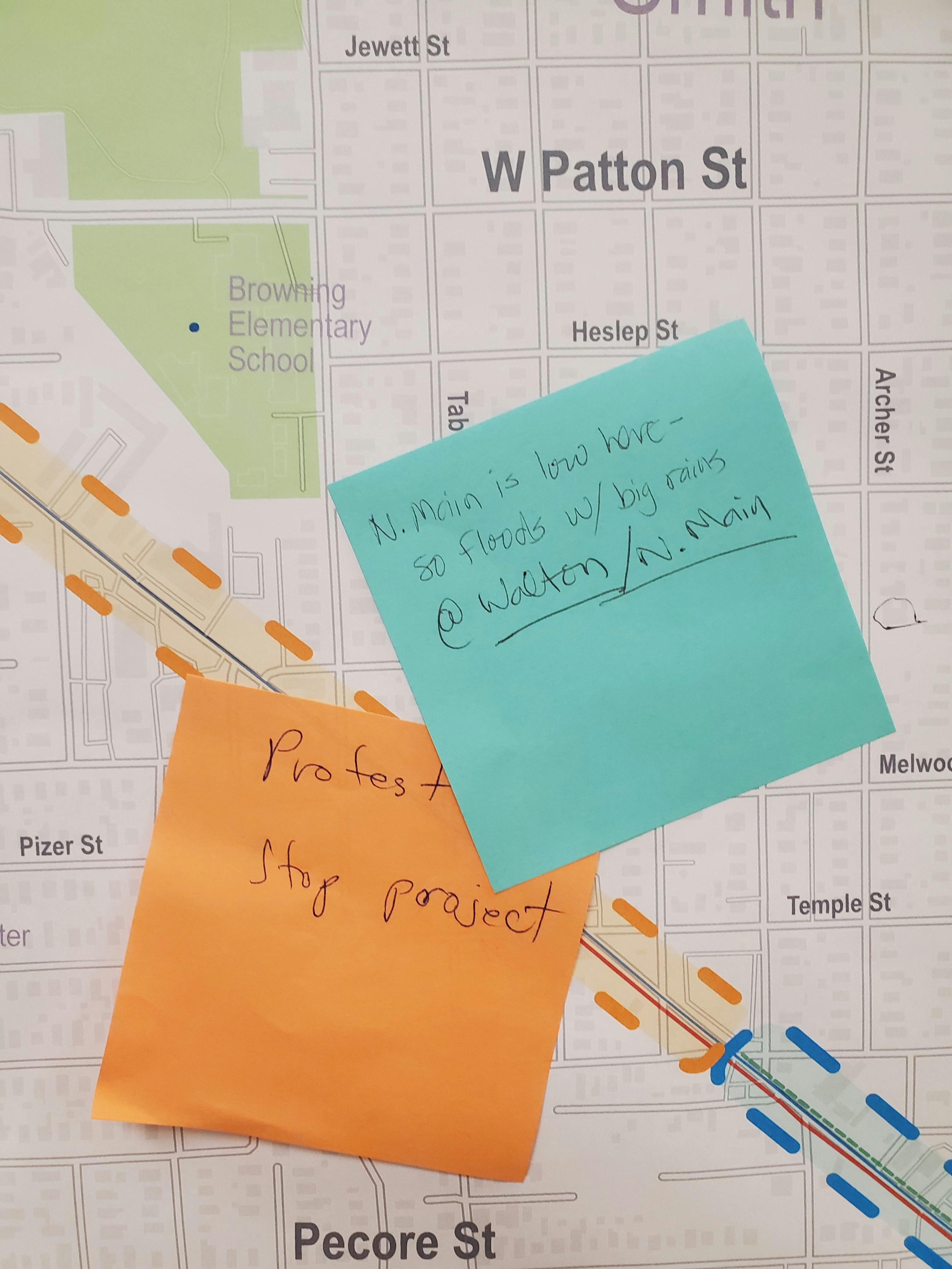 Comments on Proposed Bikeway and Safety Improvements Posterboard 1