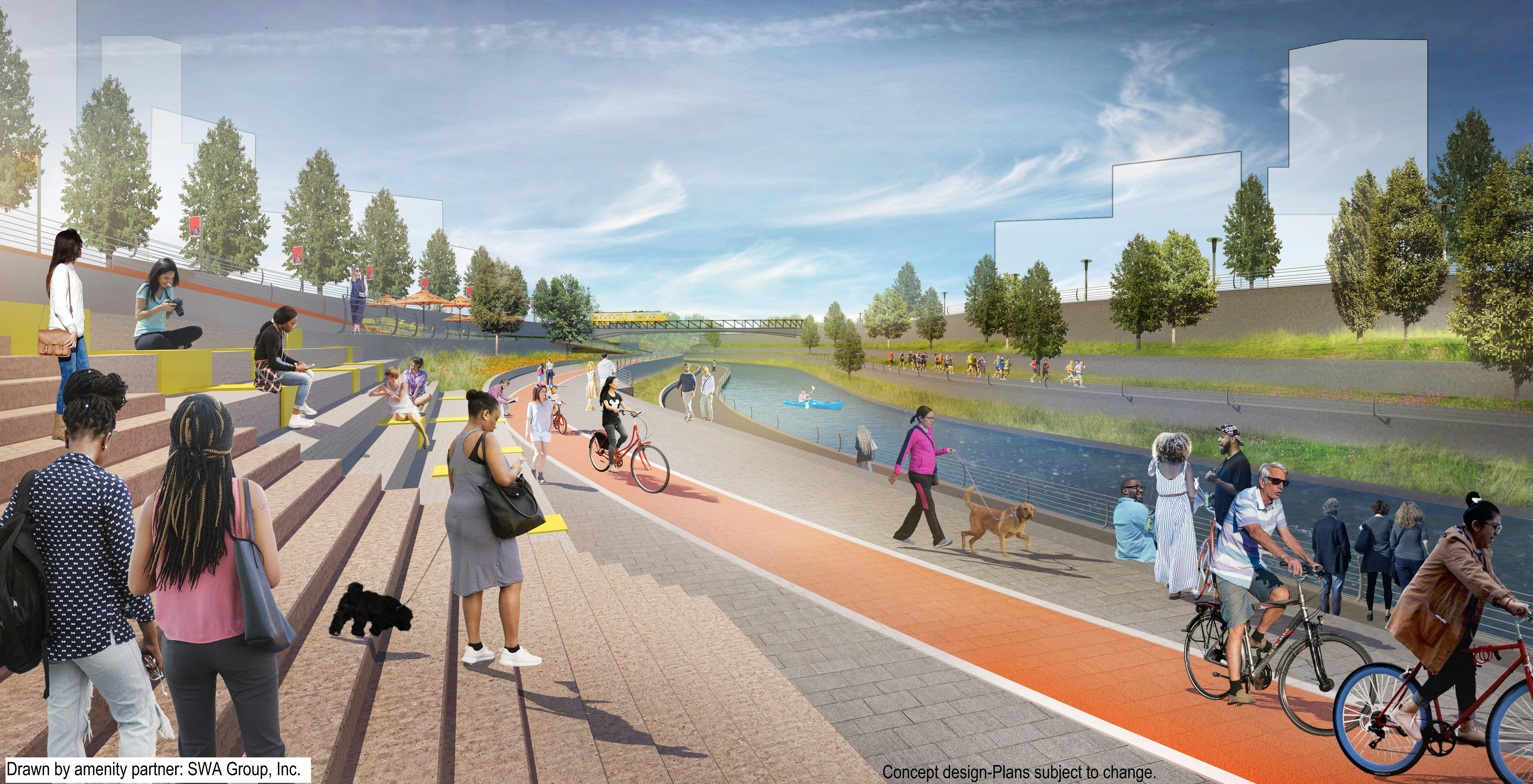 Concept rendering of North Canal (Prior Study)
